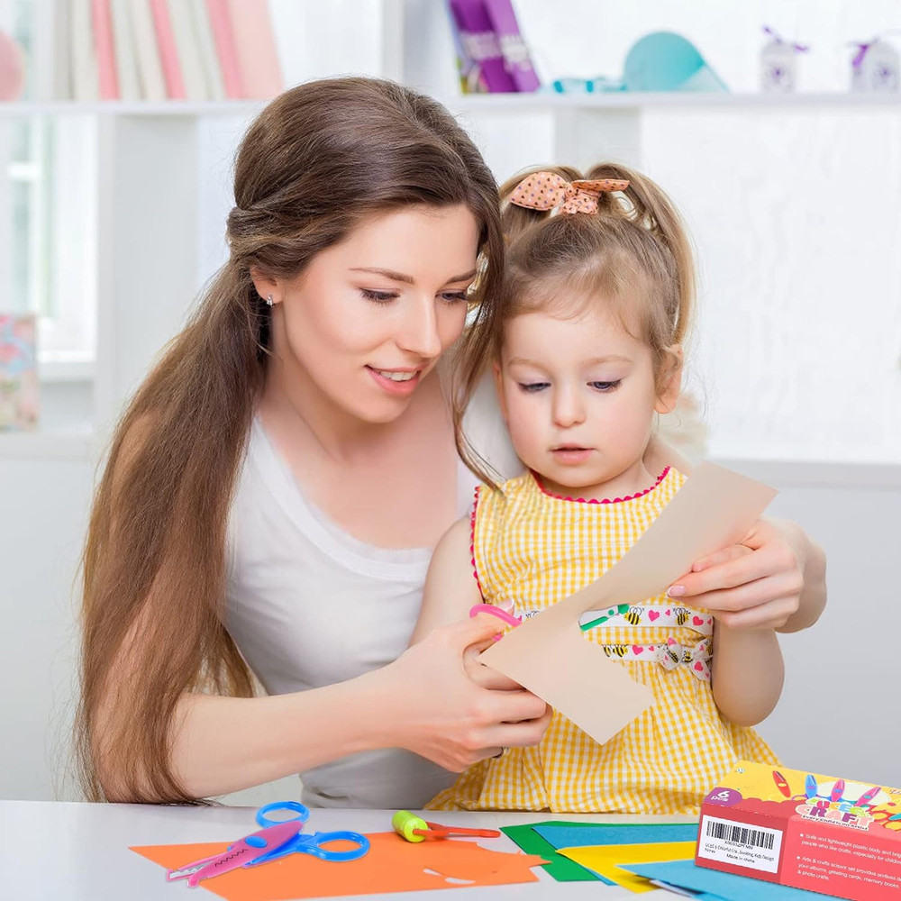 Craft Scissors Decorative Edge, Zig Zag, Kids Safety Design Pattern Scissors ...