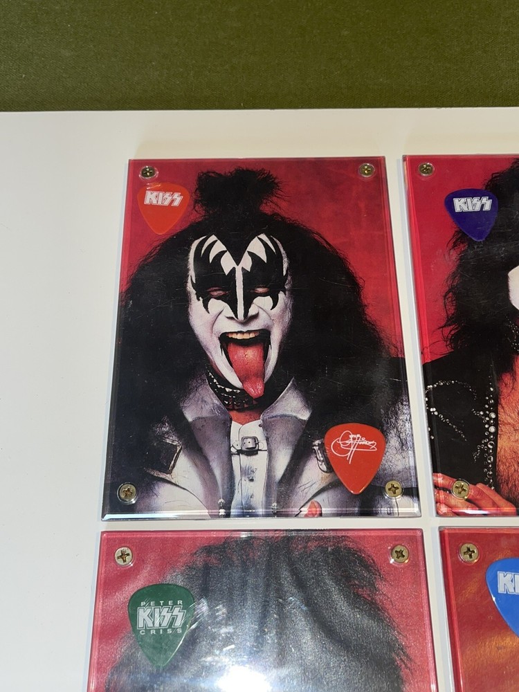 RARE Gene, Peter, Ace, Paul Limited Numbered Online Oversized Card Guitar Picks