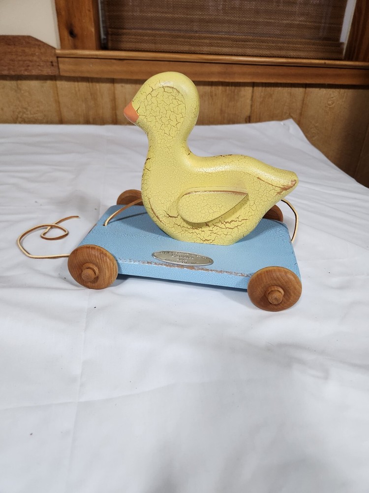 Henn Workshops "Puddles The Duck" 2002 Pull Toy