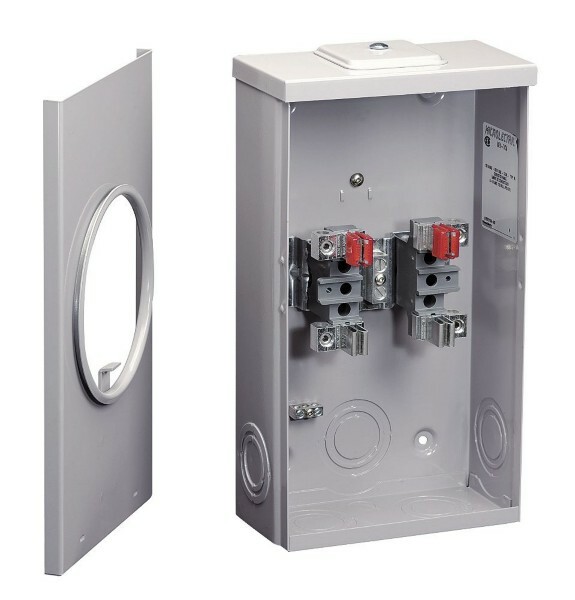 MICROLECTRIC Overhead/Underground meter socket king size 100 A 600 V