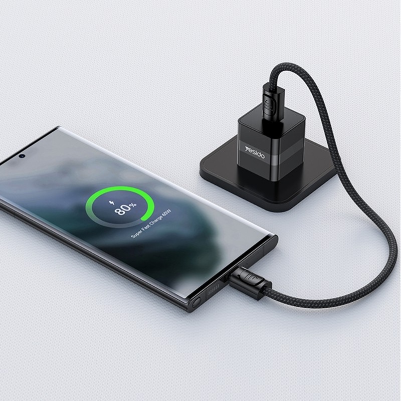 USB C Keychain Cable USB C to Type C Fast Charging Cable 60W for Phone Laptop