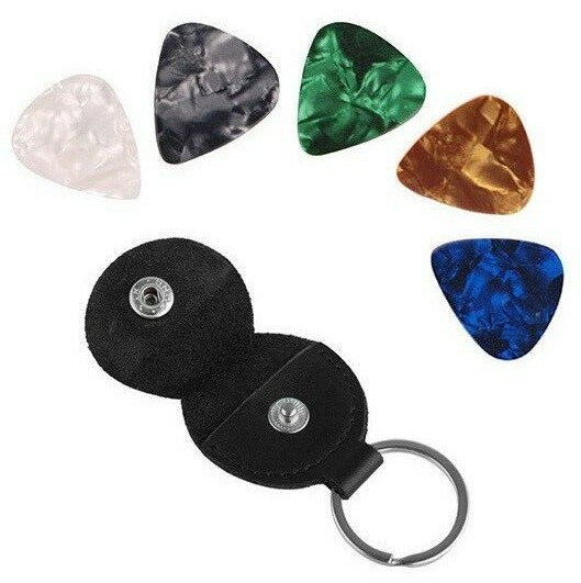 Checkered Guitar Strap Black and White + Guitar Picks & Strap Locks. Ships Fast!