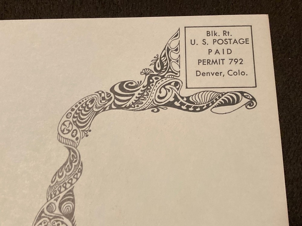 ALLMEN JOY CANNED HEAT 1967 DENVER COLORADO FAMILY DOG POSTCARD FDD-7 MInt - OP