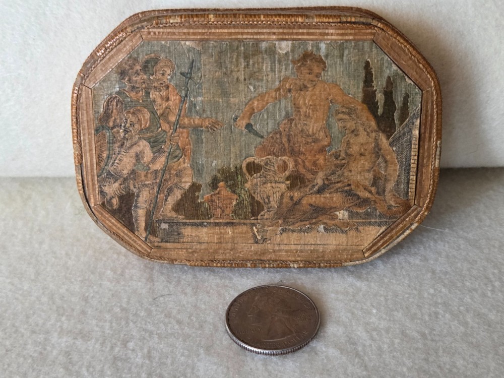 18th Century Straw Snuff Box