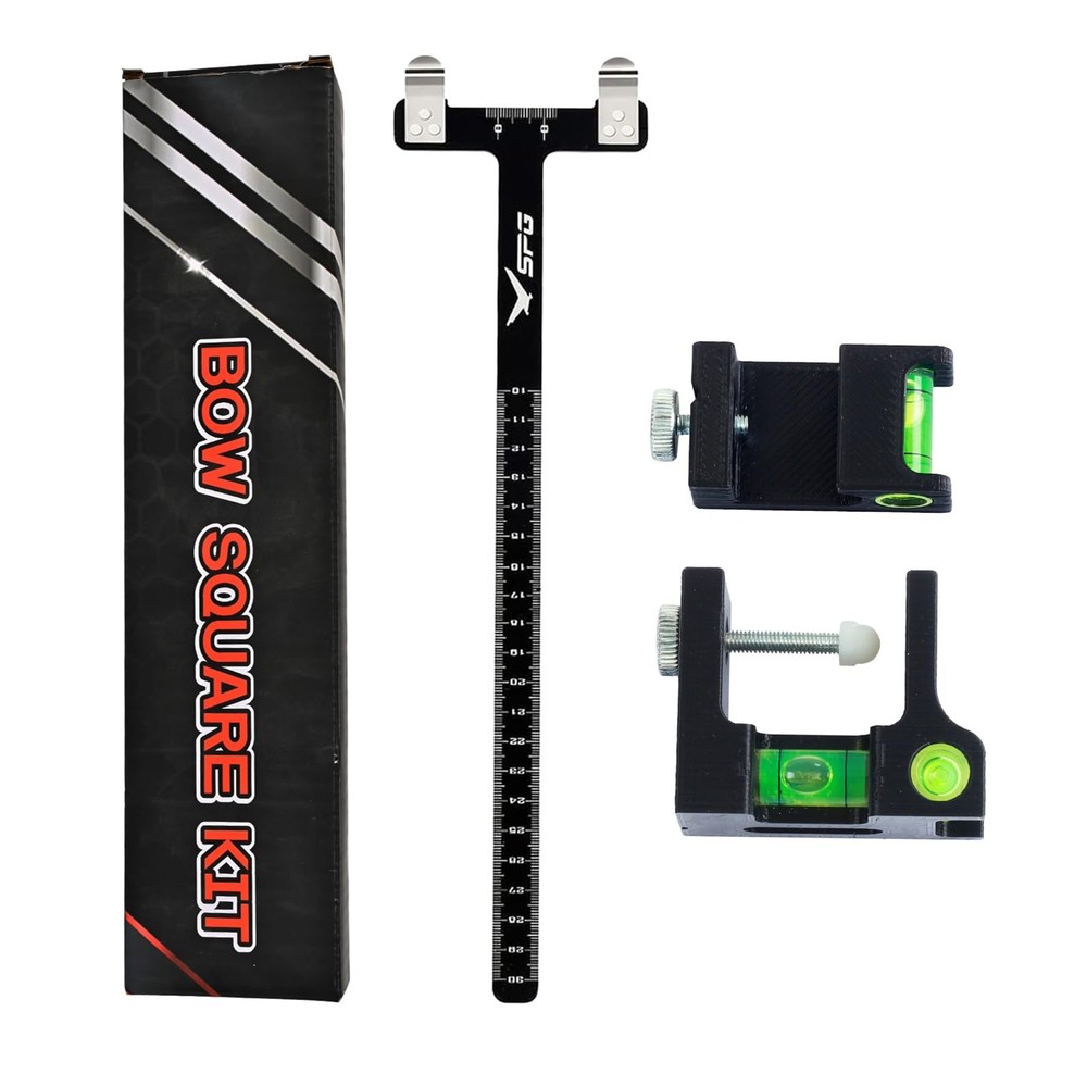 Bow Square Bow Level Kit 2 Pack Archery Bow String Level Turning Kit and T Sh