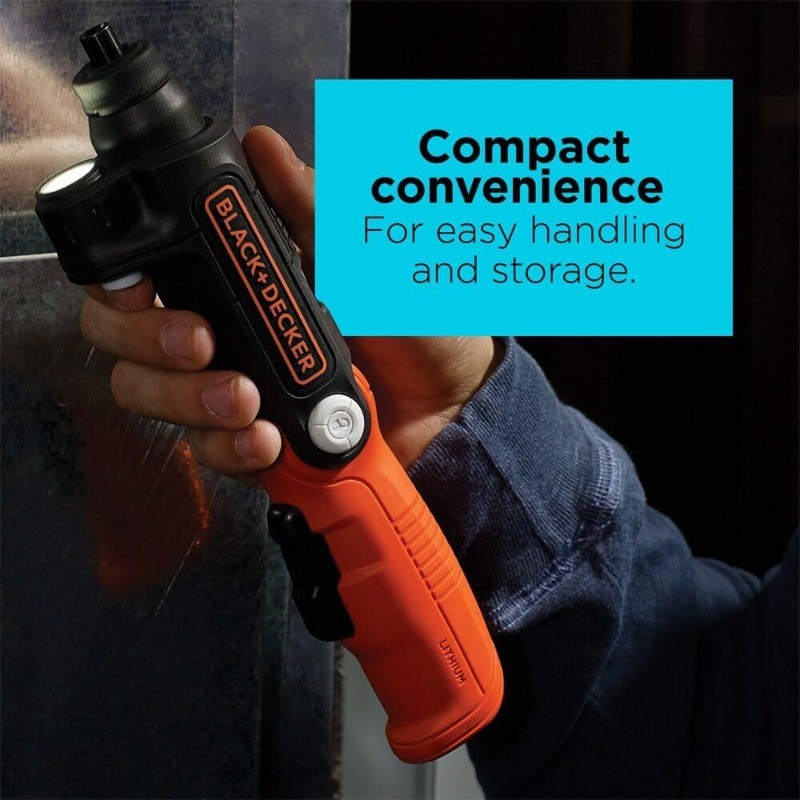 BLACK+DECKER BDCSFL20C 4V MAX Cordless Screwdriver LED