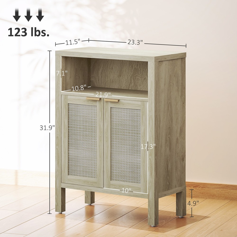 Sideboard Adjustable Three-level Shelf Setup To Fit Your Storage Needs