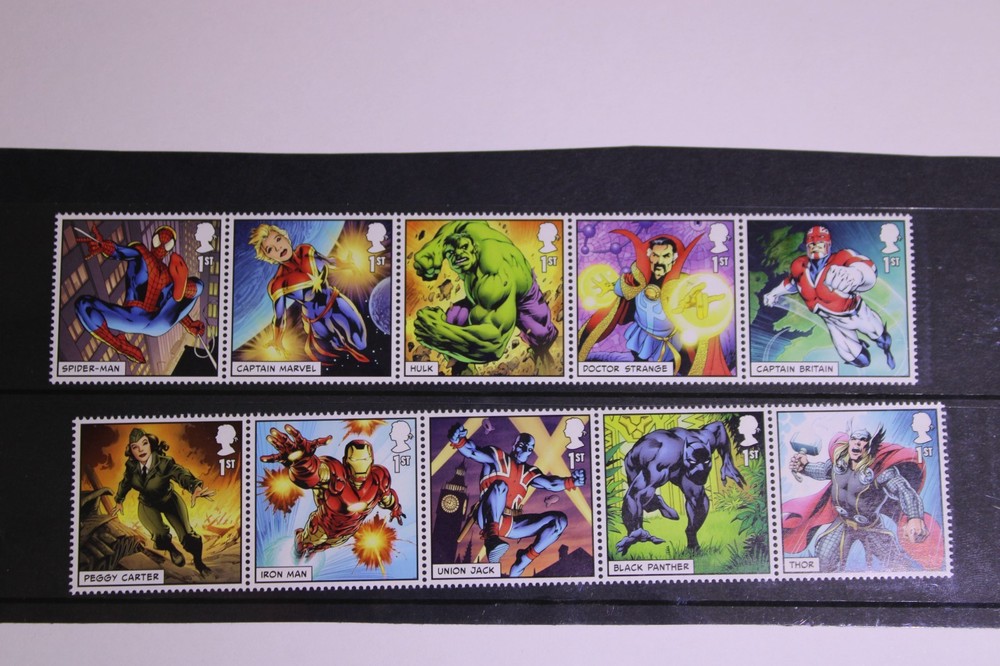 marvel comic stamps