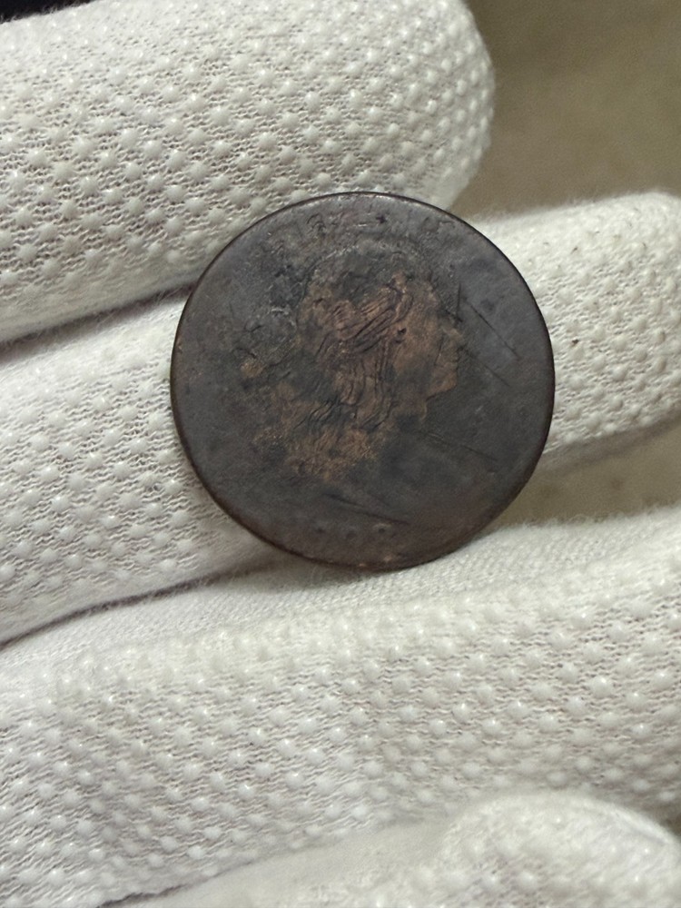 1798 Draped Bust Large Cent Old US Type Coin Nice Details