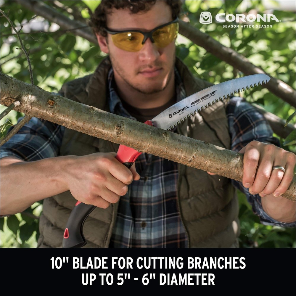Corona Tools 10-Inch RazorTOOTH Folding Saw | Pruning Saw Designed for Single...