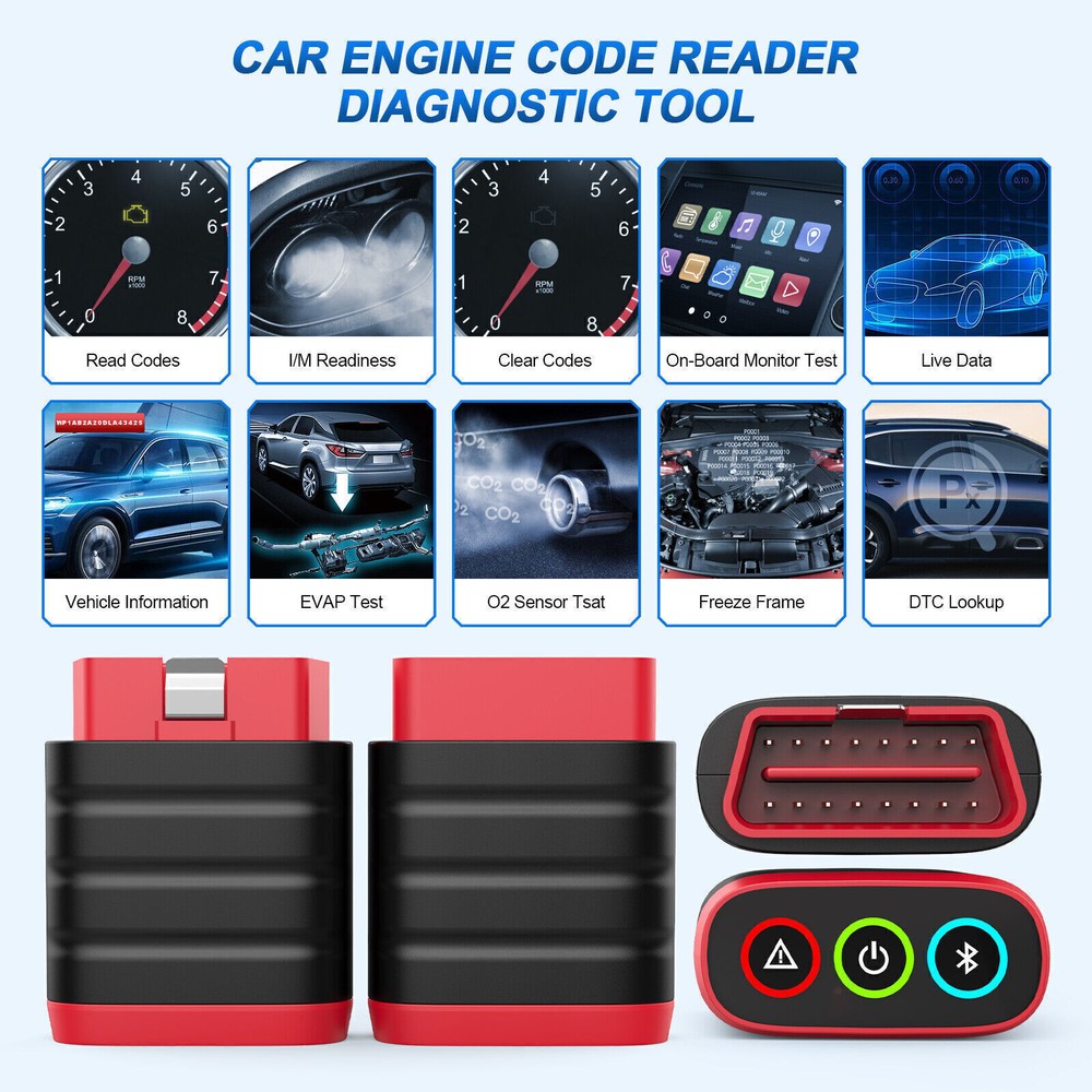 Thinkdiag mini OBD2 Scanner All Systems ABS SRS Car Diagnostic Tool Bluetooth