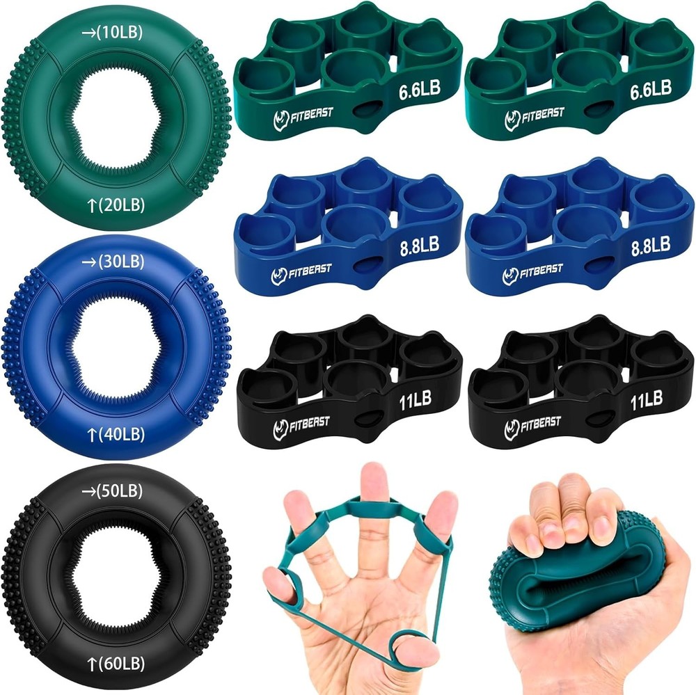 Comprehensive 9-Piece Hand Strengthening Kit - Boost Performance & Recovery
