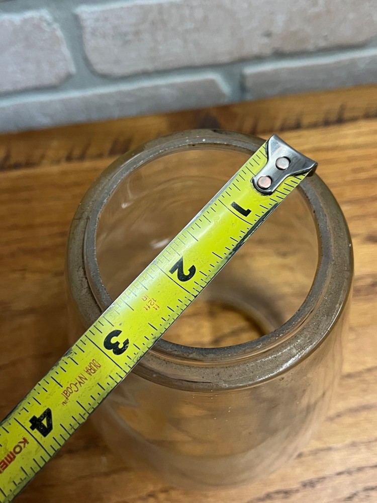Vintage Clear Glass Lantern Globe Replacement Part - Dietz?
