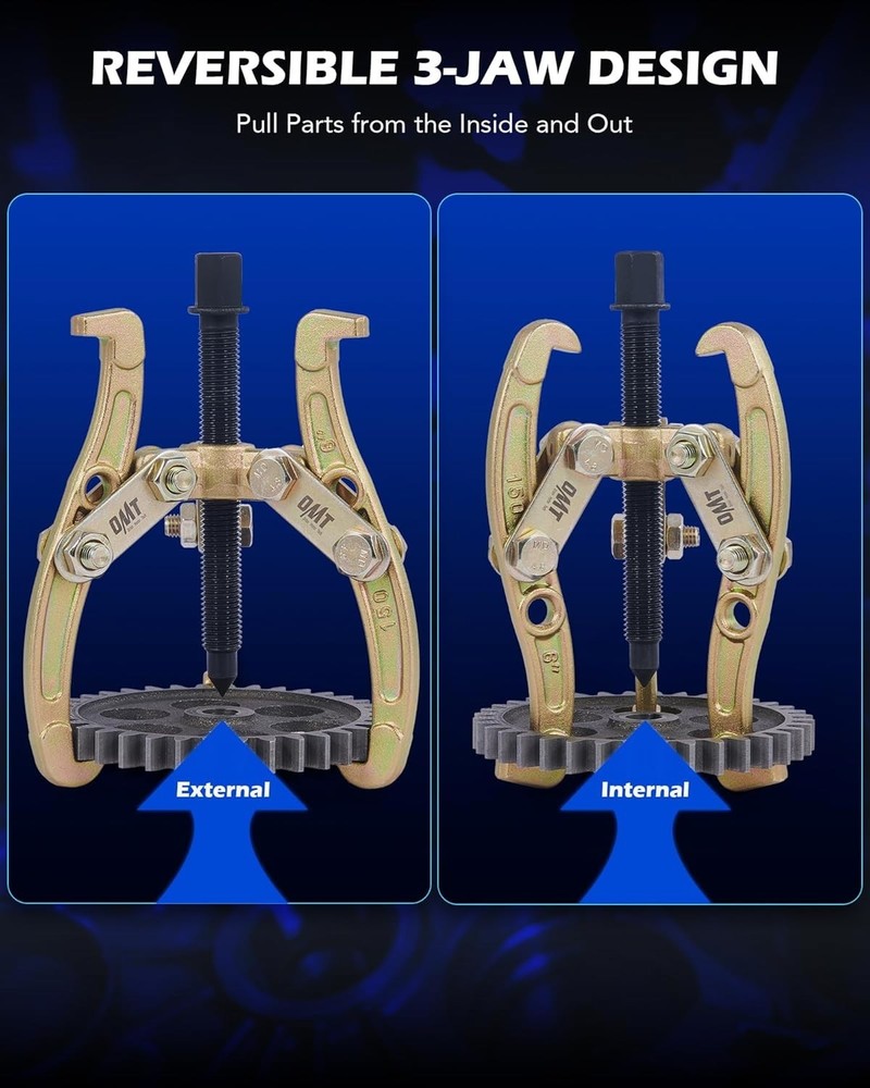 Versatile Gear Puller Set with Heavy Duty Build for Multiple Applications