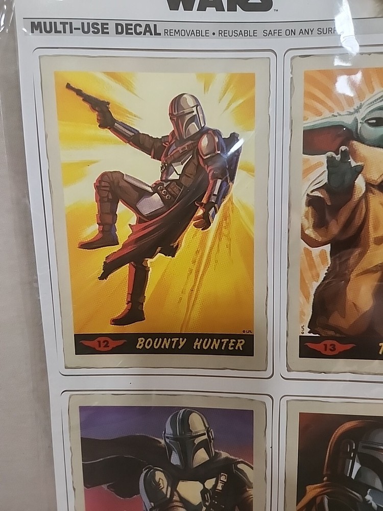 Star Wars Multi-Use Mandalorian Decals 6 Ct