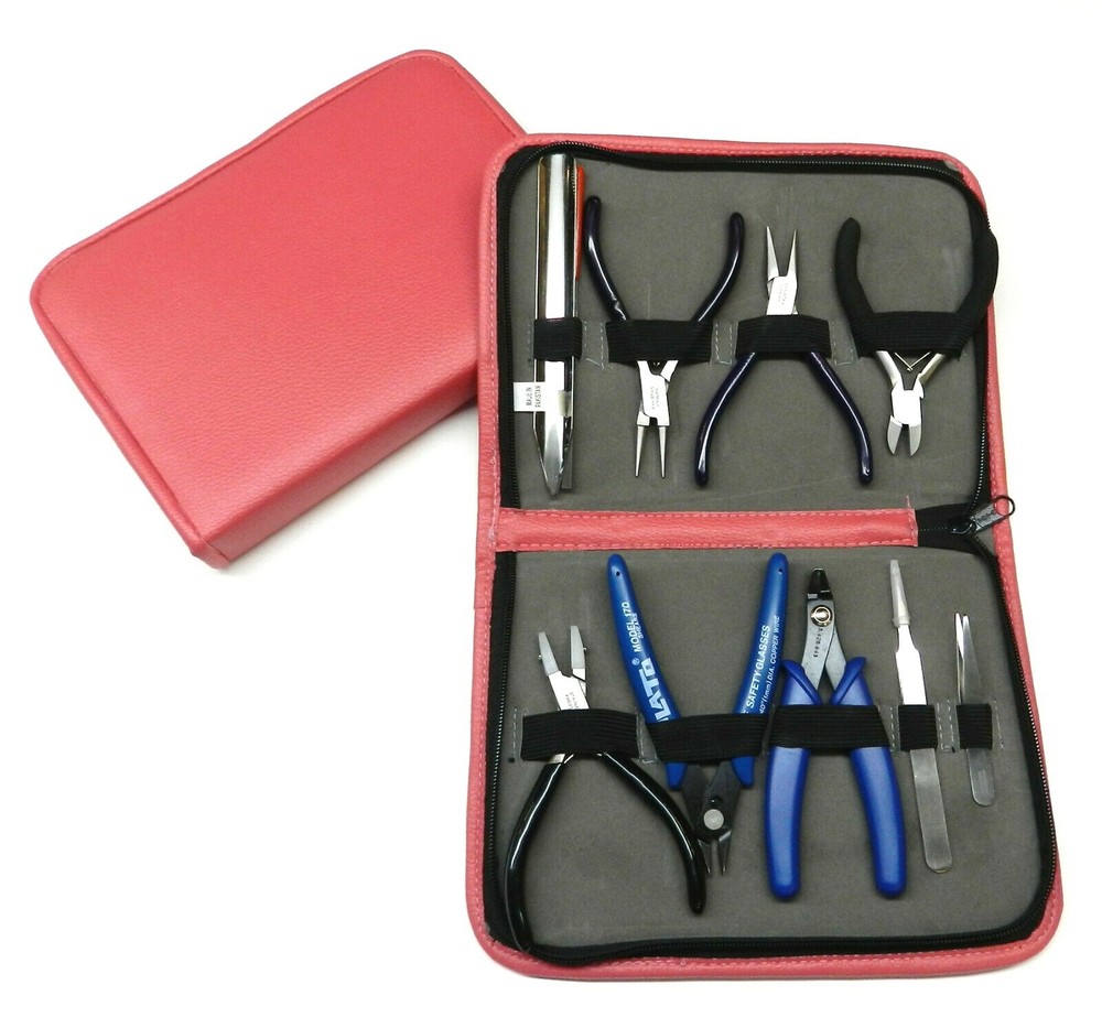 10pc Beading Tools Kit Jewelry Making Beading Tools Beaders Tools Set with Case