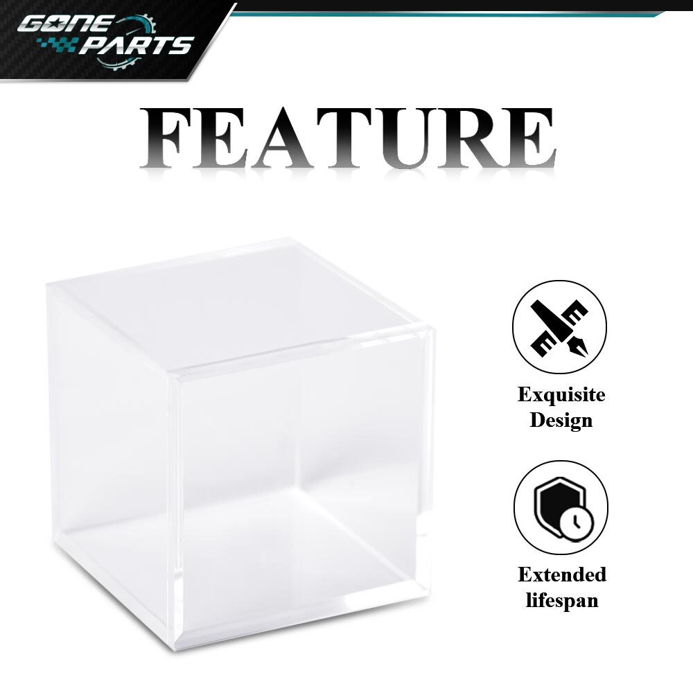 Golf Ball Display Plastic Clear Case Cube Square Stackable Holder Autograph