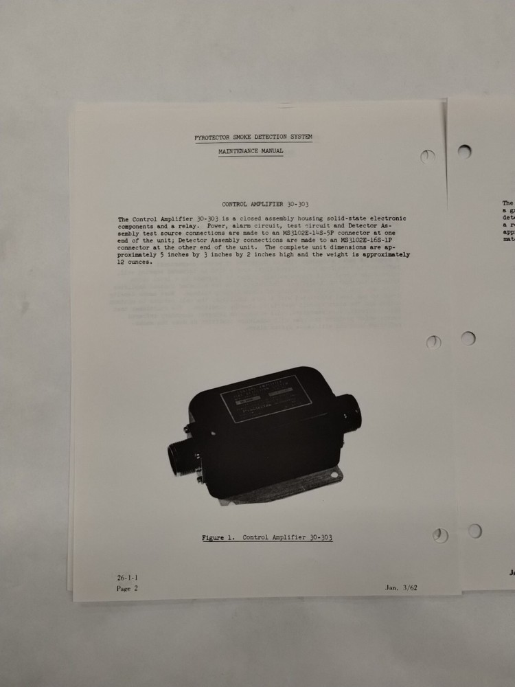 Pyrotector Incorporated Smoke Detection System Maintenance Manual-Original