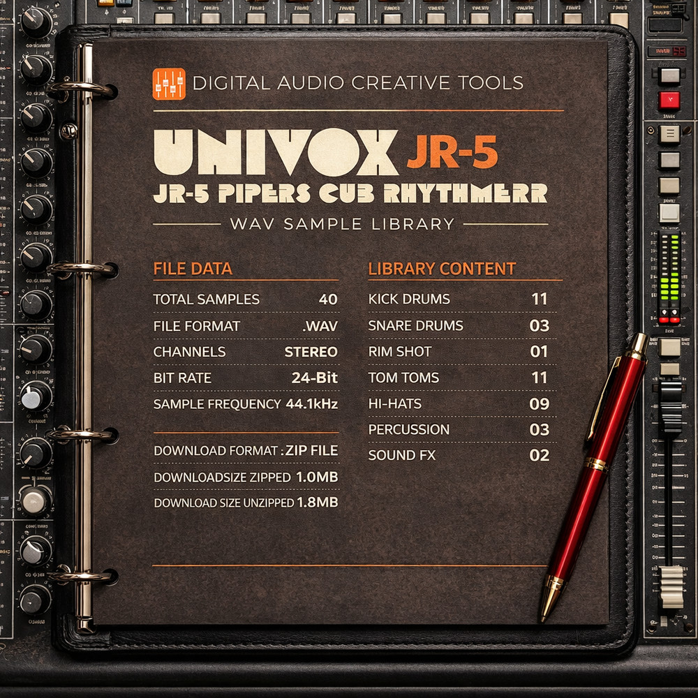 Univox JR-5 Drum Machine Sample Library