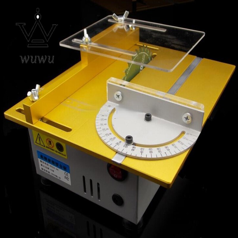 Micro Mini Table Saw Lifting Saw Blade Woodworking Precision Cutting Machine