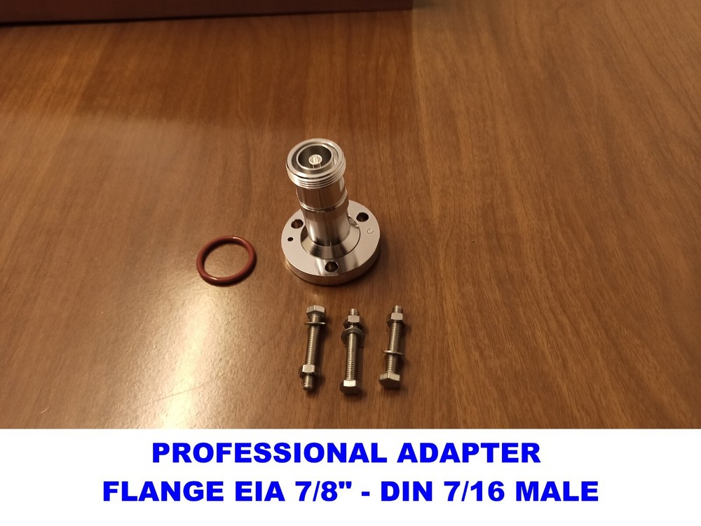 RF CONNECTOR ADAPTER - FROM FLANGE EIA 7/8” TO DIN 7/16 FEMALE