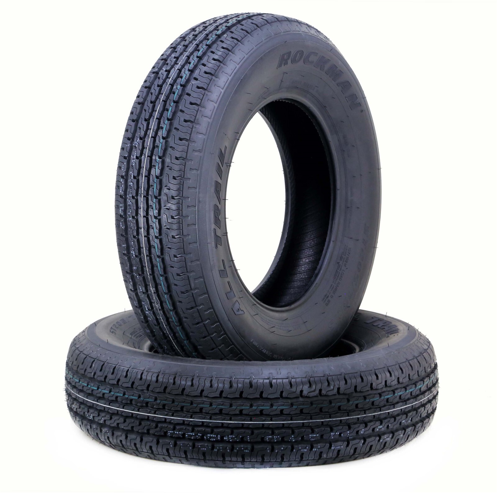 Set 2 Trailer Tire ST205/75R15 8-Ply Load Range D ,107M Steel Belted Radial