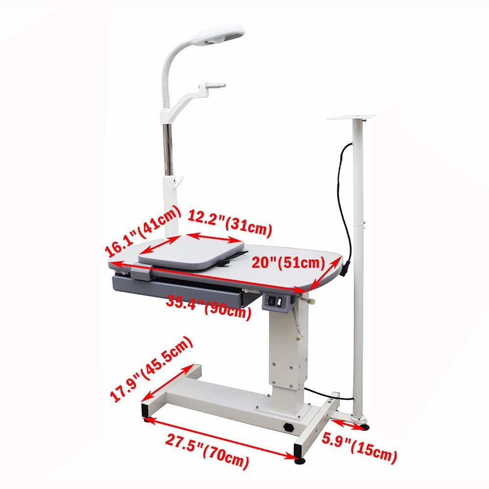 165lbs Load Combined Table Optometry Ophthalmic Eyeglass Test Full Automatic110V