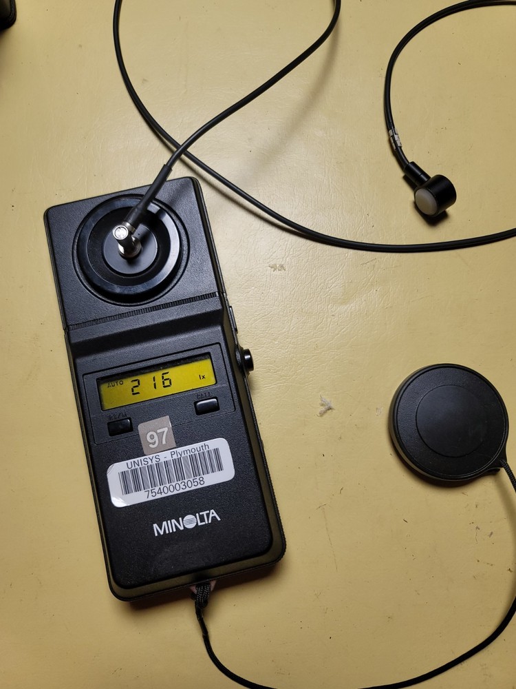 Minolta Illuminance Meter T-1M with Case, strap, tested