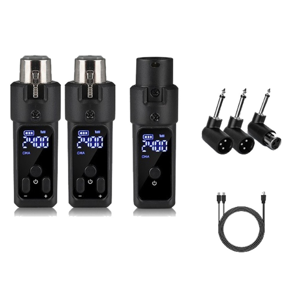 2.4G XLR Adapter System  Microphone Transmitter Receiver Suitable for1192