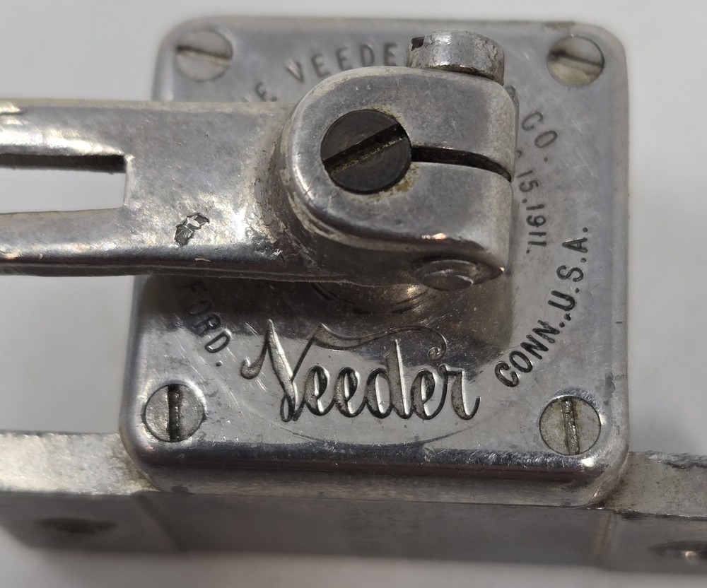 Vintage Veeder 3 Digit Numeric Roller Counter