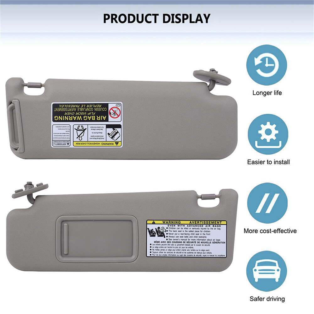 For 2003-2007 Toyota 4Runner Sun Visor Left Driver Side Tan