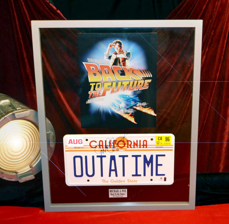 MICHAEL J. FOX Signed BACK TO THE FUTURE Prop, Autograph, FRAME, Global COA, DVD