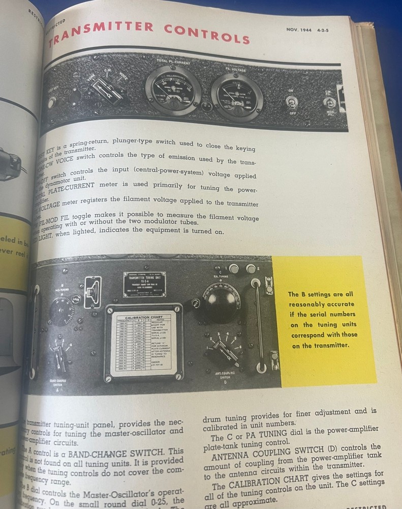 USAAF RADIO OPERATOR’S INFORMATION FILE – 1944 ORIGINAL EDITION