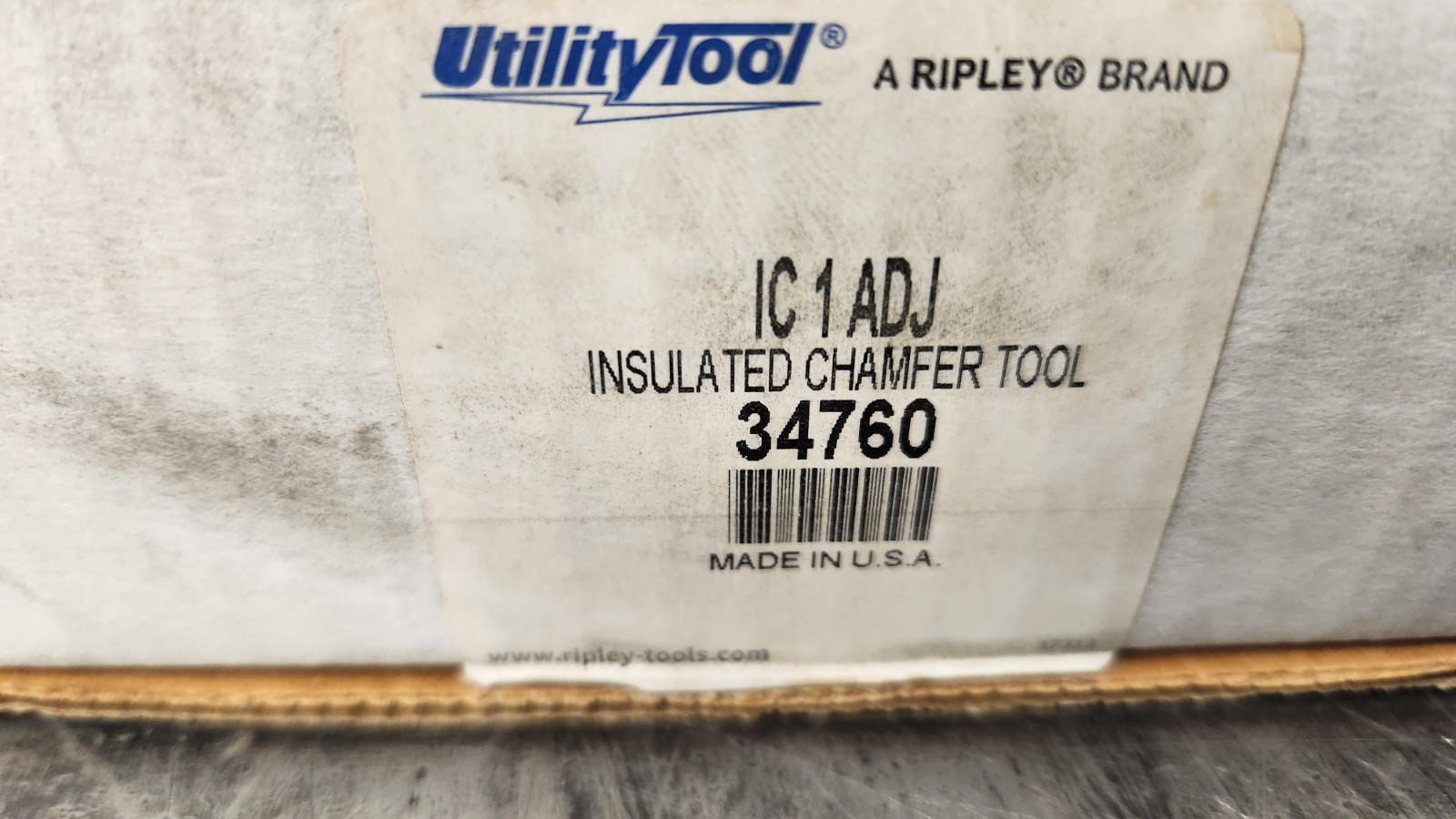 Ripley 34760 IC 1 Insulation Cable Chamfer Tool .650 -1.260" OD Range. NEW wBOX