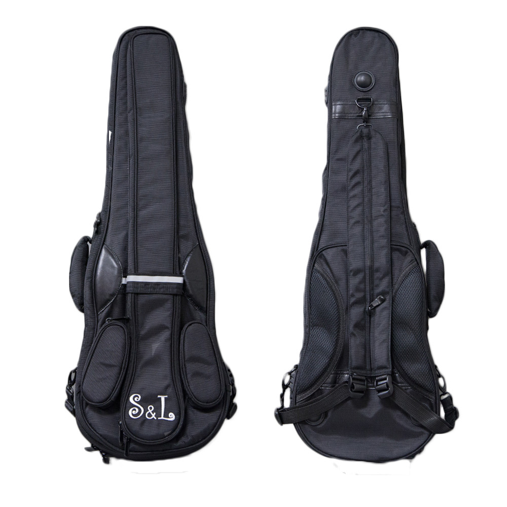 Paititi S&L Triangular Full Size Violin Soft Bag Backpack Style Black Color