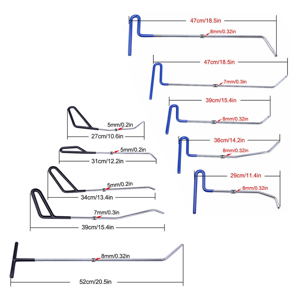 PDR Full Set Tool Dent Repair Kit Paintless Dent Removal Tools Dent Puller Kit
