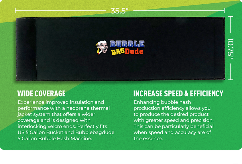 BUBBLEBAGDUDE Thermal Wrap Insulation for 5 Gallon Bubble Bag Bucket