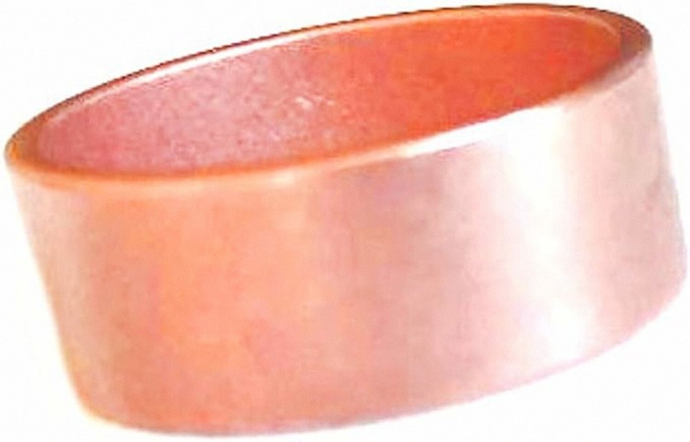 Solid Copper Ring 8mm Band Made in USA Flat Band Plain Smooth Texture Sizes 6-13