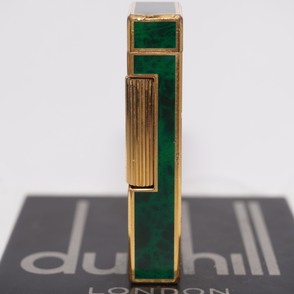 Dunhill Rollagas Lighter_Green Shell-Ultrasonically cleaned_Working