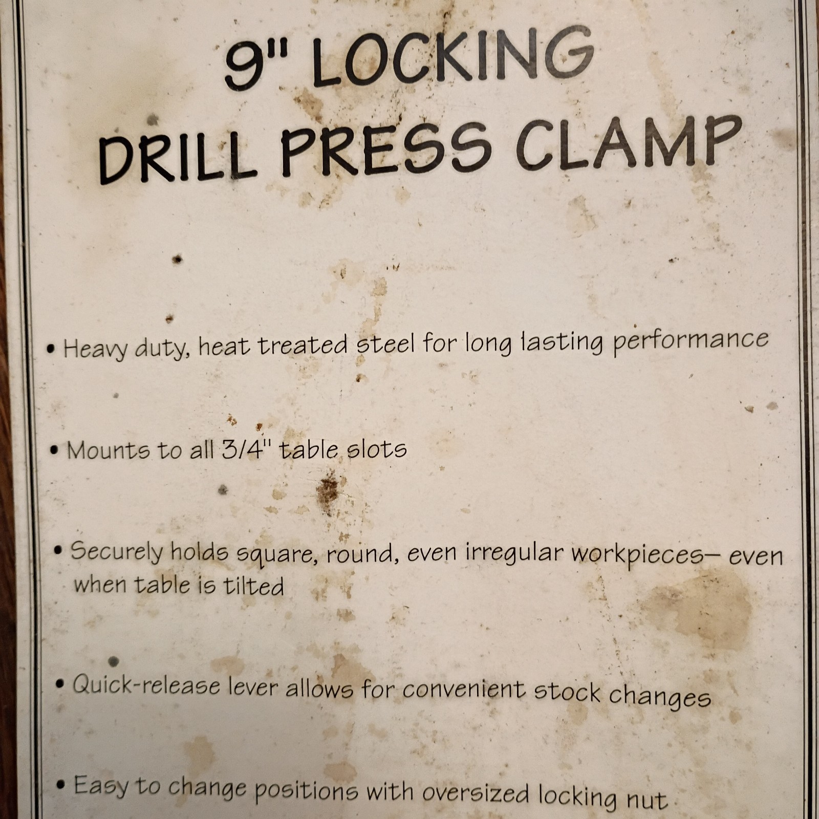 Pittsburg Heavy Duty Pittsburgh 9" Locking Drill Press Clamp Vise