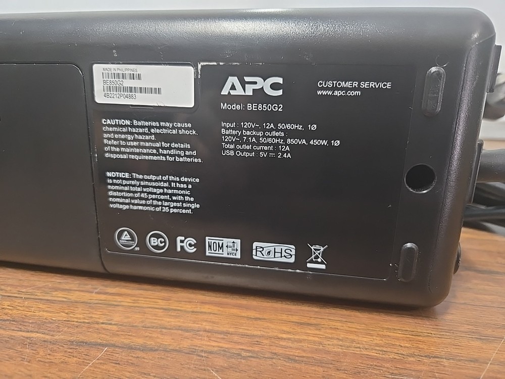 APC BE850G2 Smart-Ups Battery Backup System