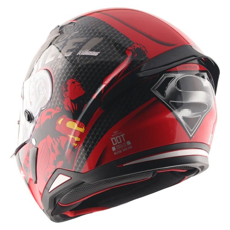 AXOR "Hunter DC Superman" DOT & ECE Approved Full Face Motorcycle Helmet