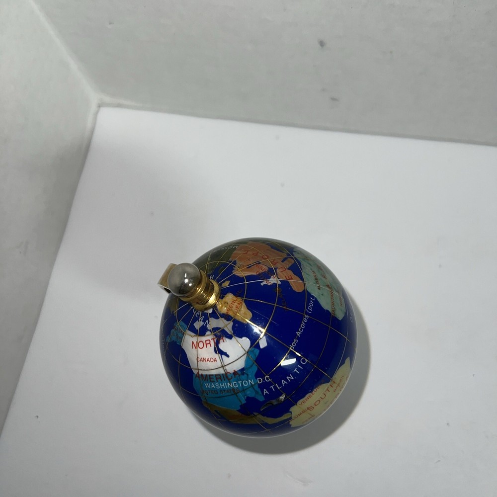 Globe World Map Desktop Globe 6" HIGH EUC