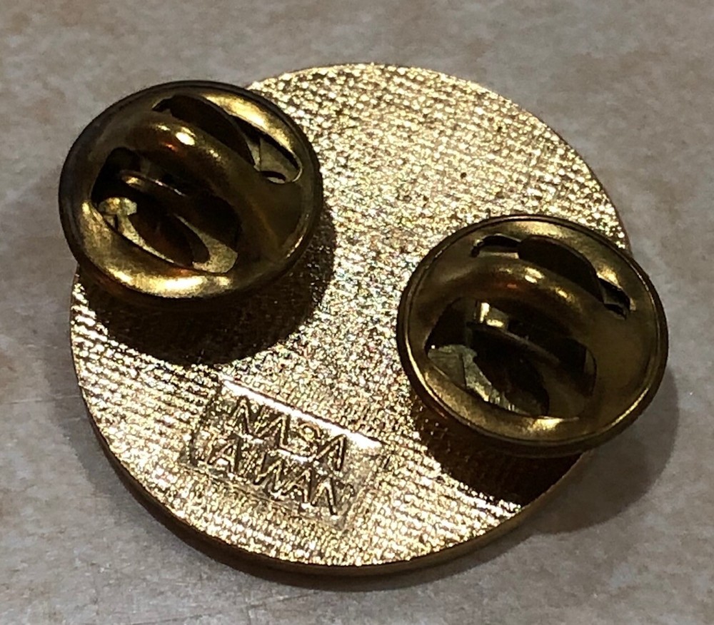 APOLLO 17 DOUBLE CLUTCH PIN BACK LAPEL PIN