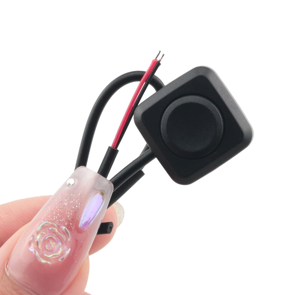 4PCS Black Momentary Switch Momentary Push Button on off Switch 12V 24V Surface