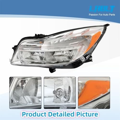 Headlight Headlamp Assembly Halogen Replacement for Regal 2011 2012 2013