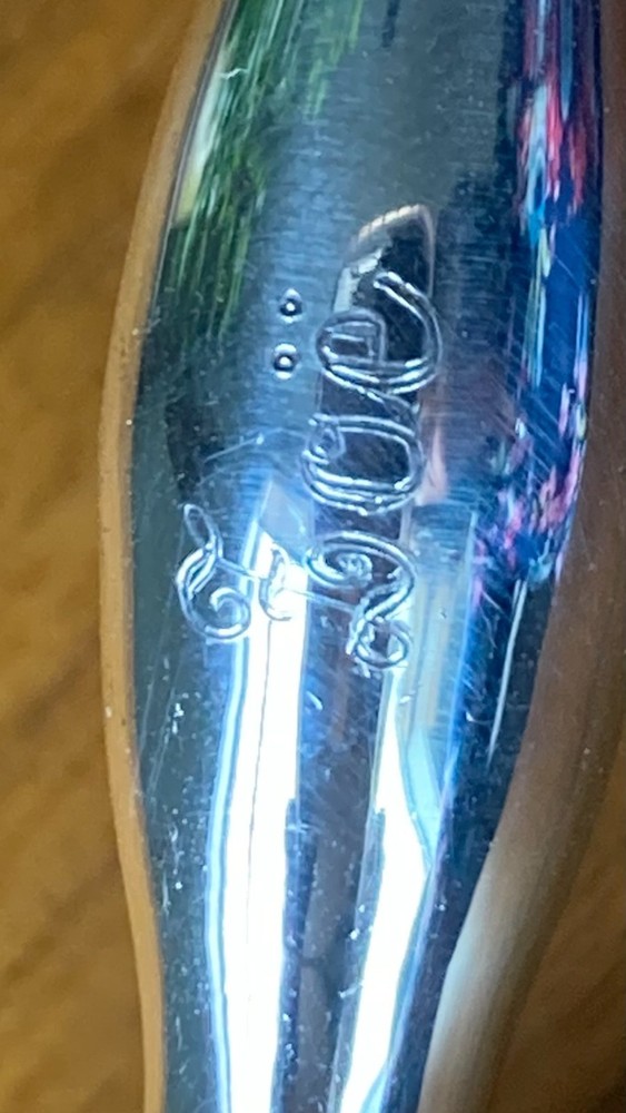 Authentic Robert Blackinton S Silverplate Baby Rattle 5" 78 grams