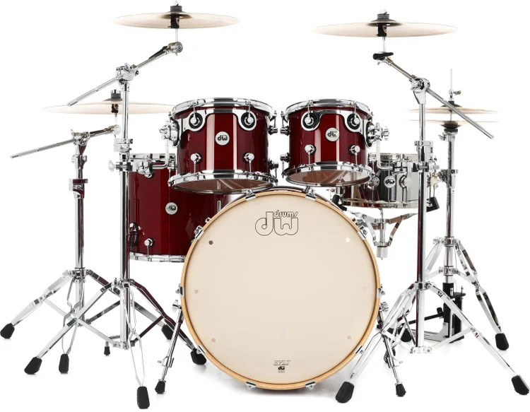 DW Design Series 4-piece Shell Pack - Cherry Stain