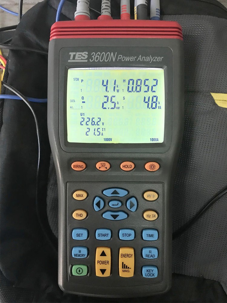 TES-3600N 3-Phase Power Analyzer Tester Harmonics Power Quality Analyzer