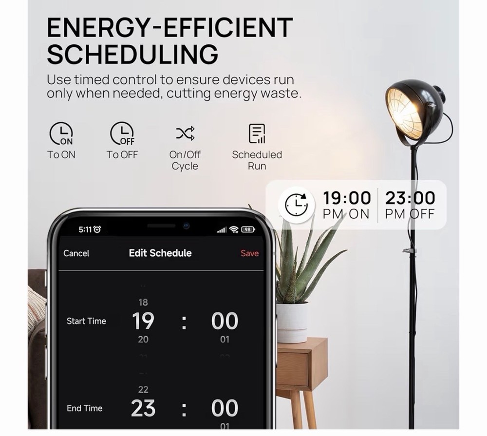 TURBRO Smart Temperature Controller Heating Cooling, WiFi-Enabled Thermostat